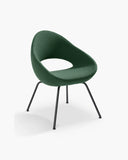 Design kuipstoel van Artifort in groen stof