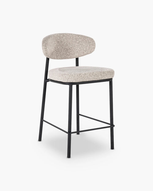 Barstoel Jari in beige metaal
