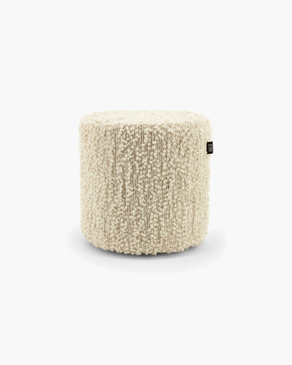 Poef Vista small - off white in off-white bouclé