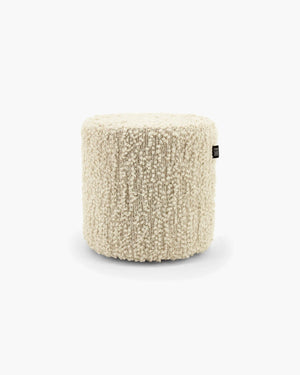 Poef Vista small - off white in off-white bouclé