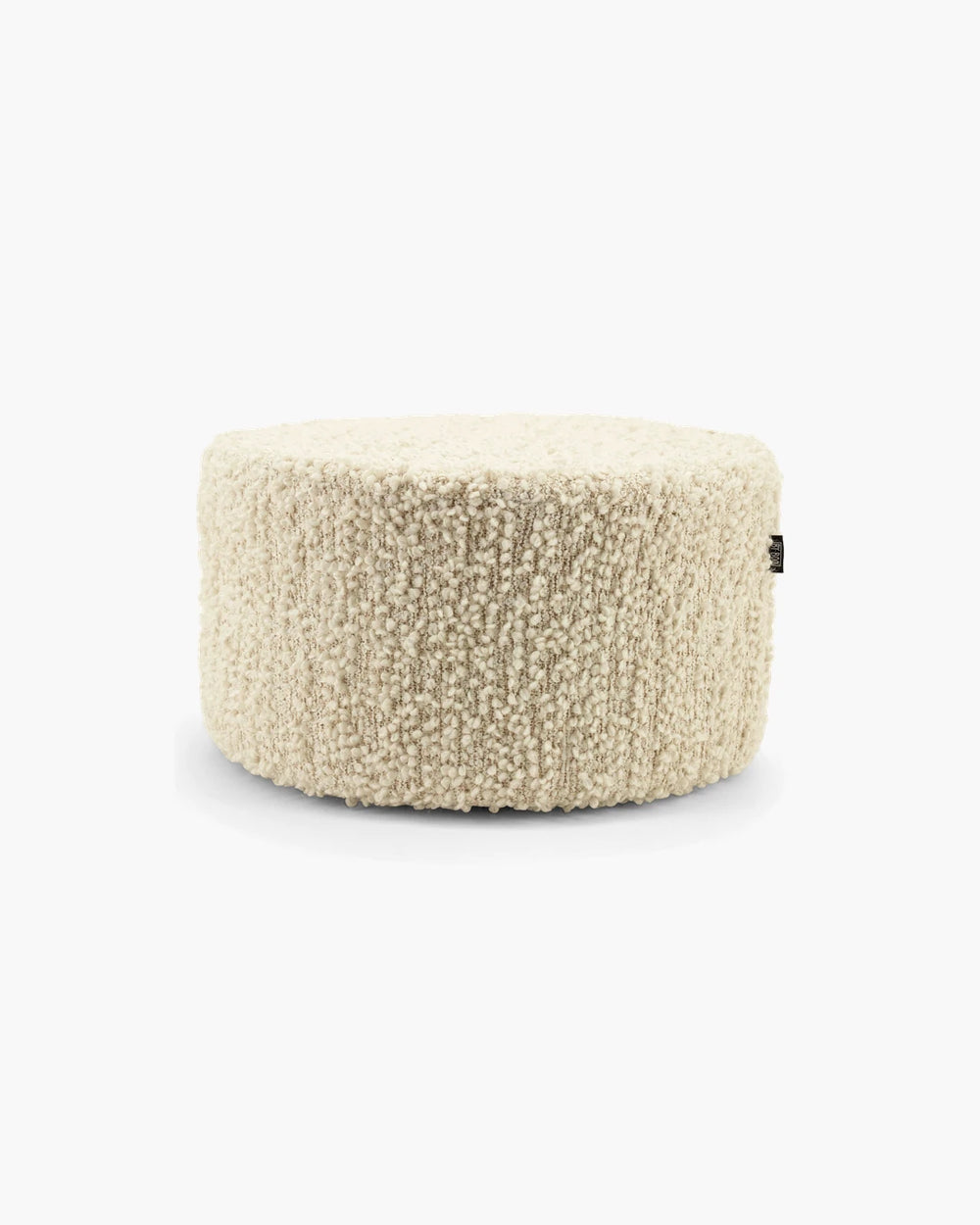 Poef Vista large - off white in off-white bouclé