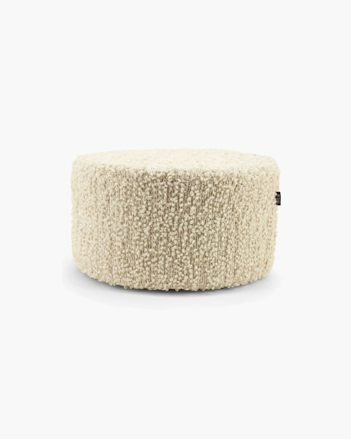 Poef Vista large - off white in off-white bouclé