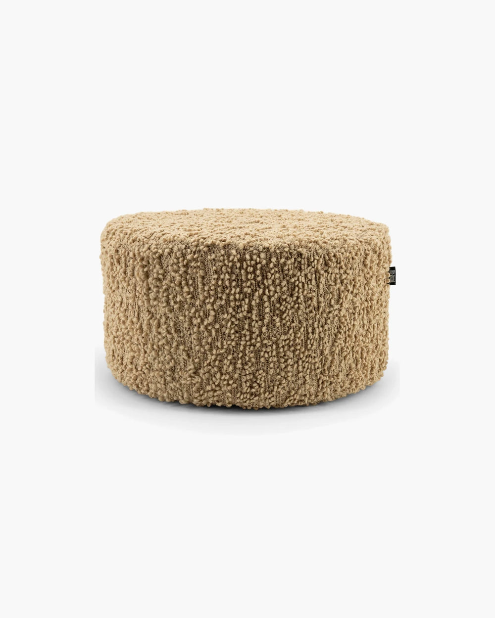 Poef Vista large - beige in bouclé