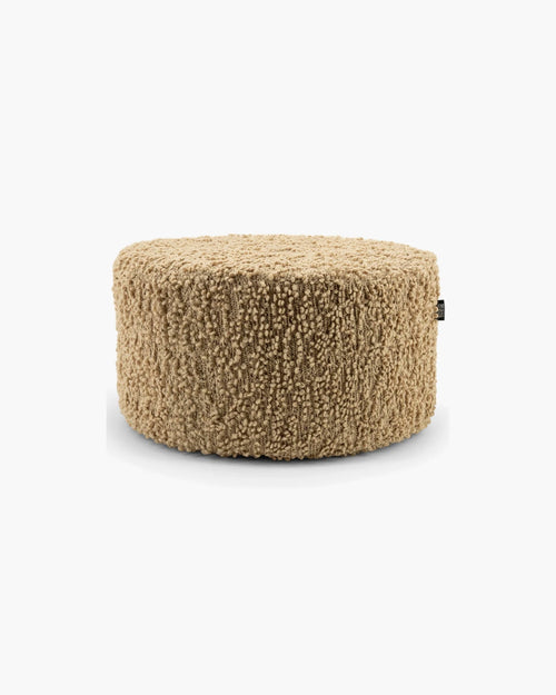 Poef Vista large - beige in bouclé