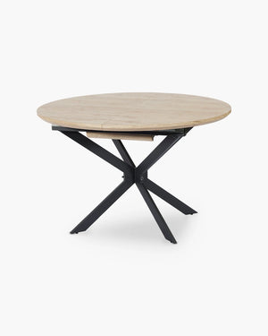 Verlengbare ronde eettafel 120/160 cm in Alaska oak, foto 2 van 2