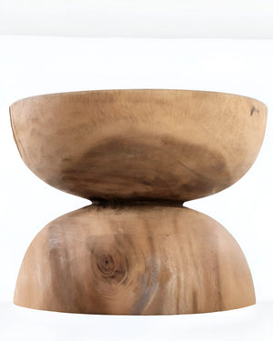 Kruk in massief hout, foto 3 van 4
