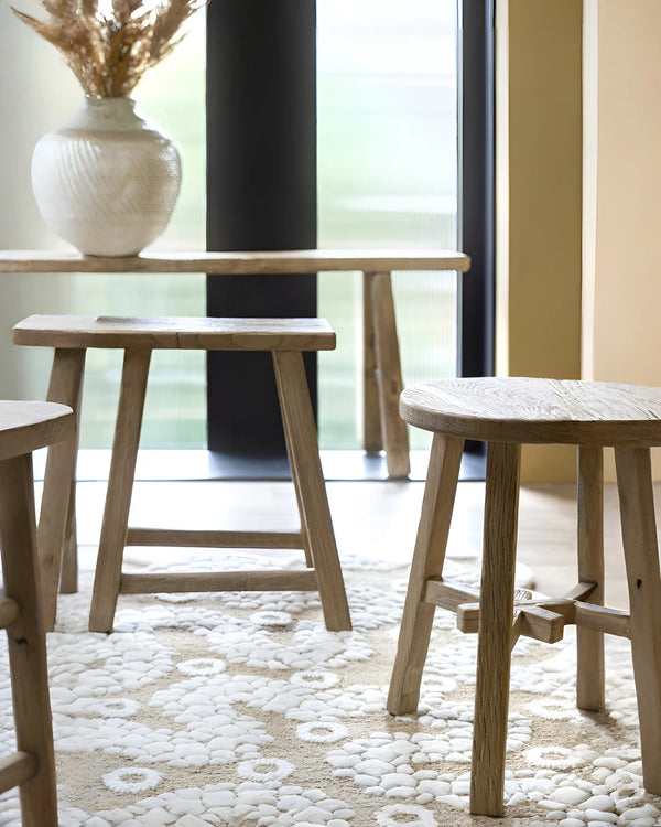 Houten krukje Mex van Coco Maison, foto 4 van 6