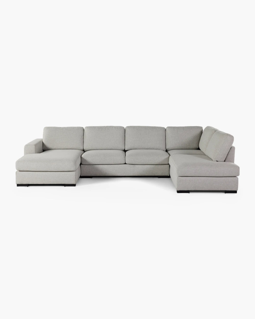 Hoeksalon - beige in stof