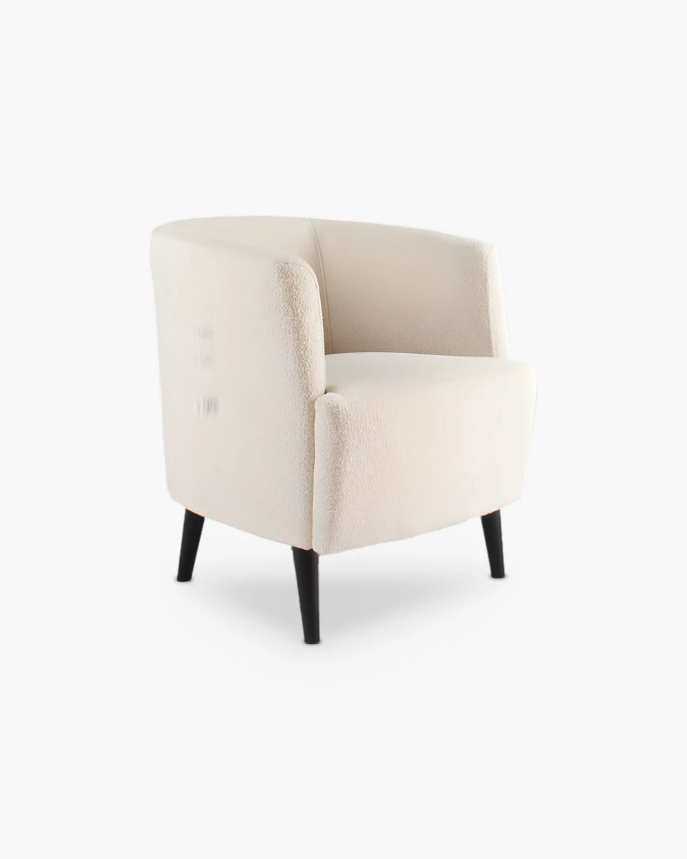 Fauteuil in beige fluweel