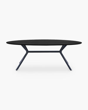 Ovale eettafel Bruno van Woood, foto 2 van 4