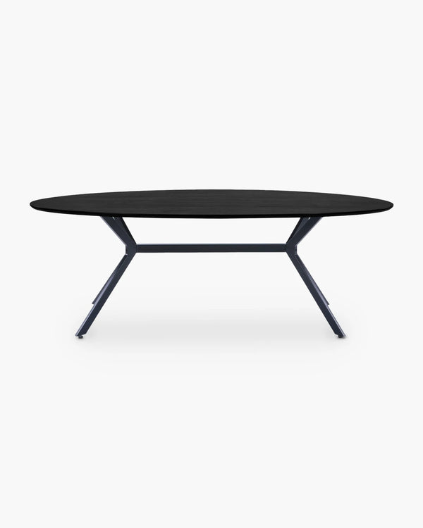 Ovale eettafel Bruno van Woood, foto 2 van 4