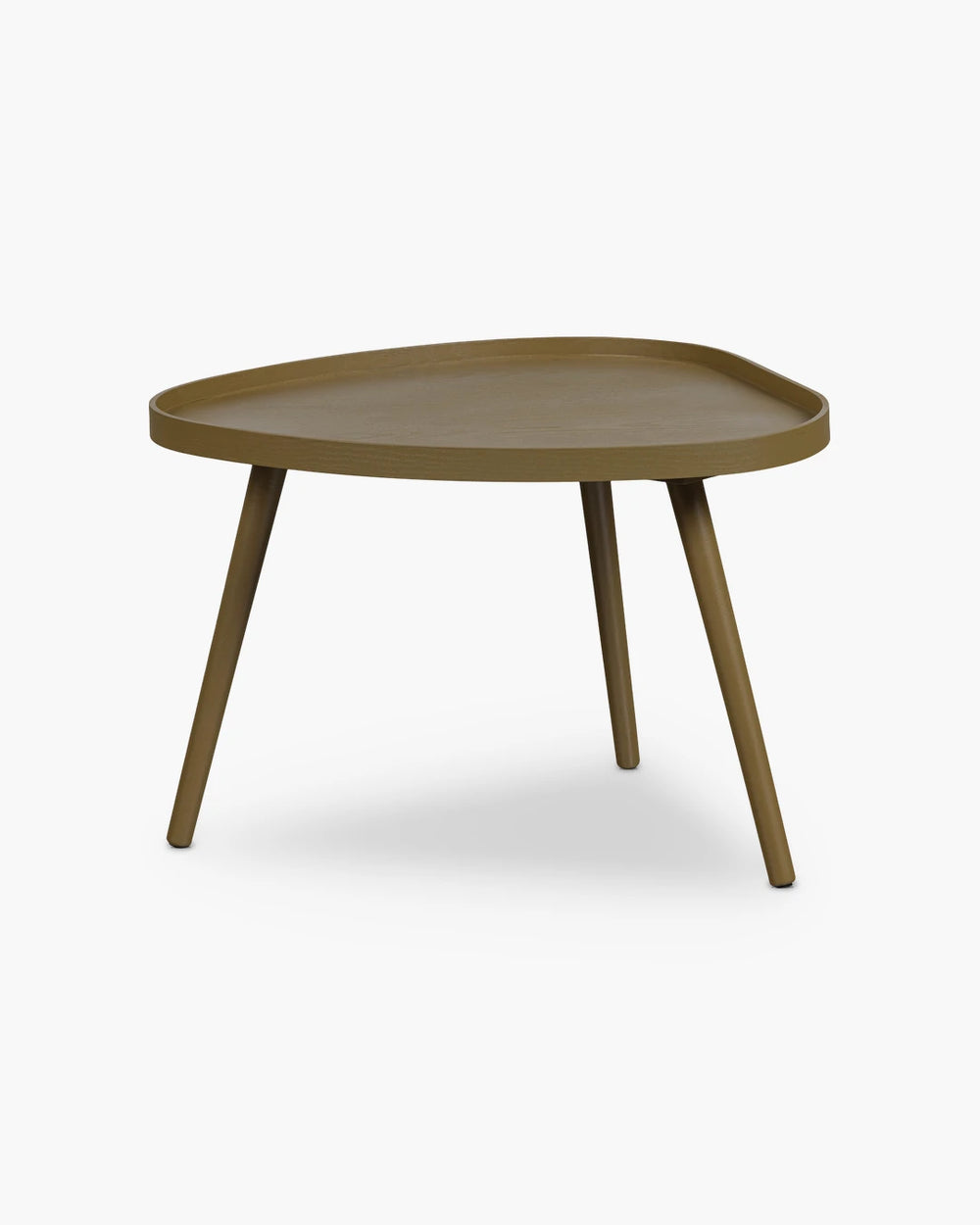 Organische bijzettafel Mae - sepia van Woood in hout