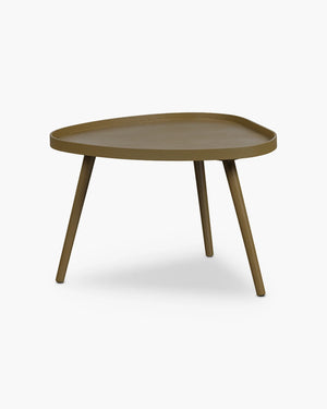 Organische bijzettafel Mae - sepia van Woood in hout