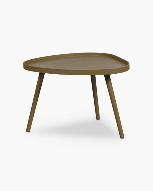 Organische bijzettafel Mae - sepia van Woood in hout