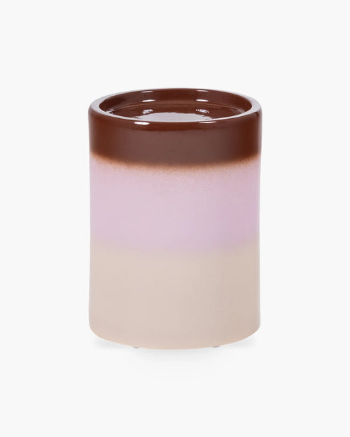 Bijzettafel Ollo van Woood in bruin keramiek