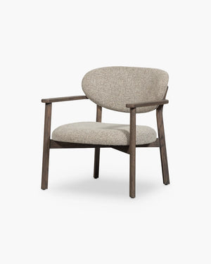 Fauteuil Udar van Woood in bruin eik
