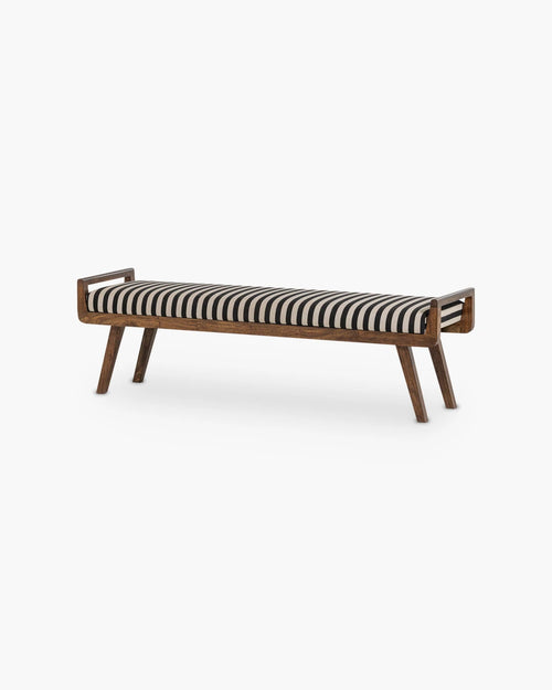 Zitbank Valo 157 cm van Woood in zwart stof