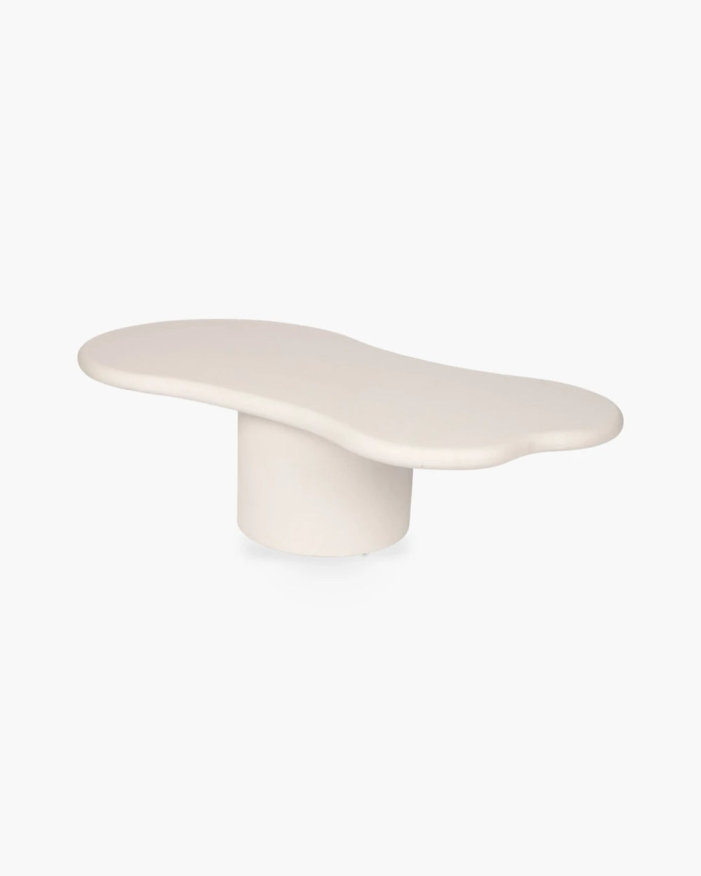 Organische salontafel Moonskin in wit