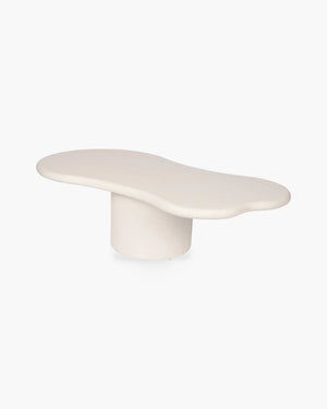 Organische salontafel Moonskin in wit