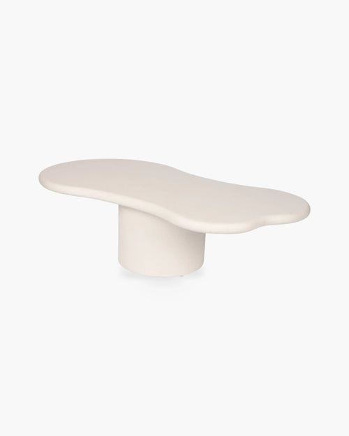 Organische salontafel Moonskin in wit