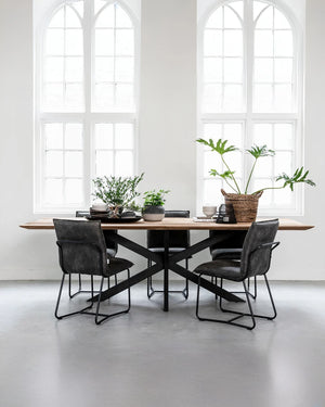 Teak eettafel Timeless van Must Living, foto 4 van 9