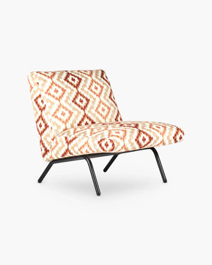 Fauteuil multicolour in stof