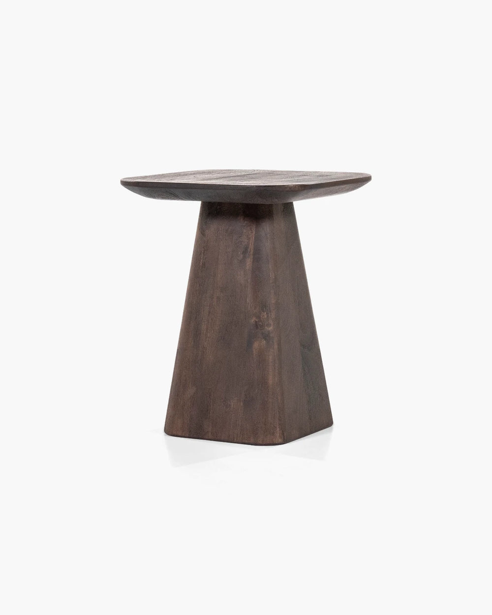 Vierkante bijzettafel in hout