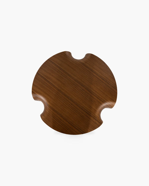 Ronde salontafel in walnoot walnoot