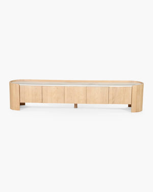 Tv-meubel 240 cm in eik