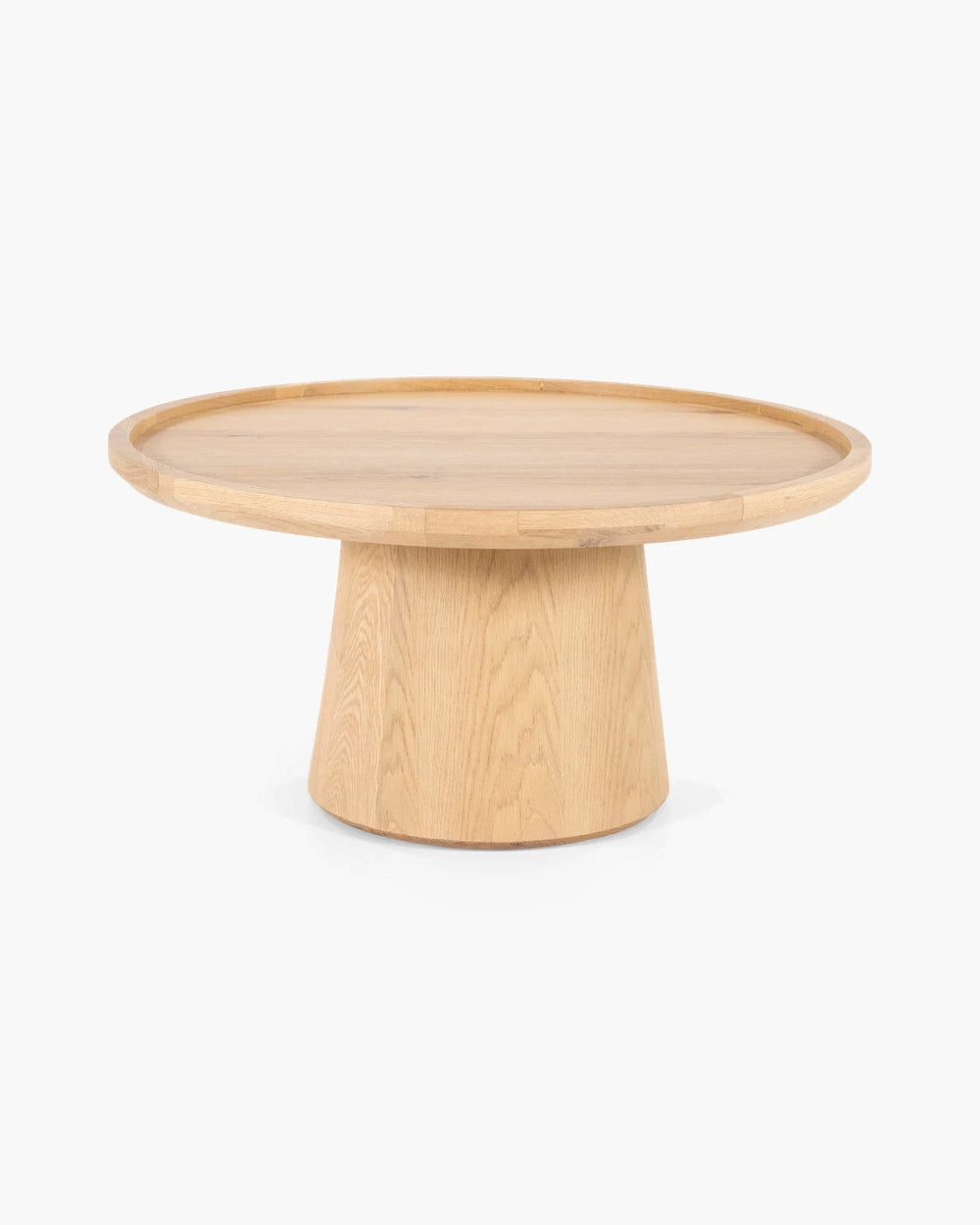 Ronde salontafel 80 cm in eik