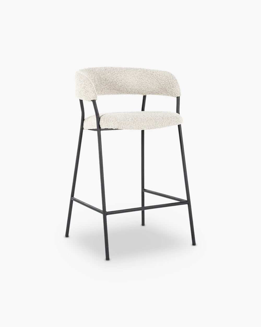 Barstoel ronde rug in stof
