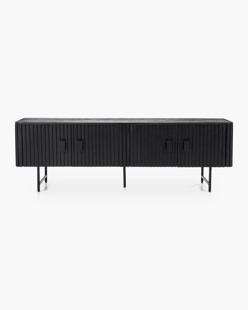 Tv meubel 170 cm in zwart hout
