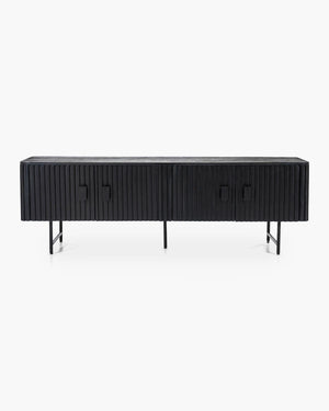 Tv meubel 170 cm in zwart hout