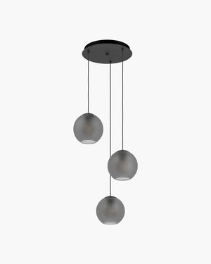 Hanglamp - mat grijs van Eglo in glas