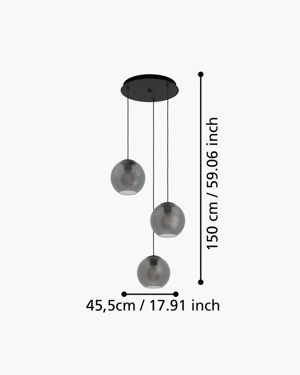 Hanglamp - mat grijs van Eglo, foto 4 van 4