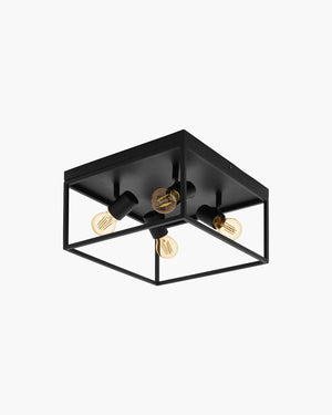 Plafondlamp 4xE27 - zwart van Eglo