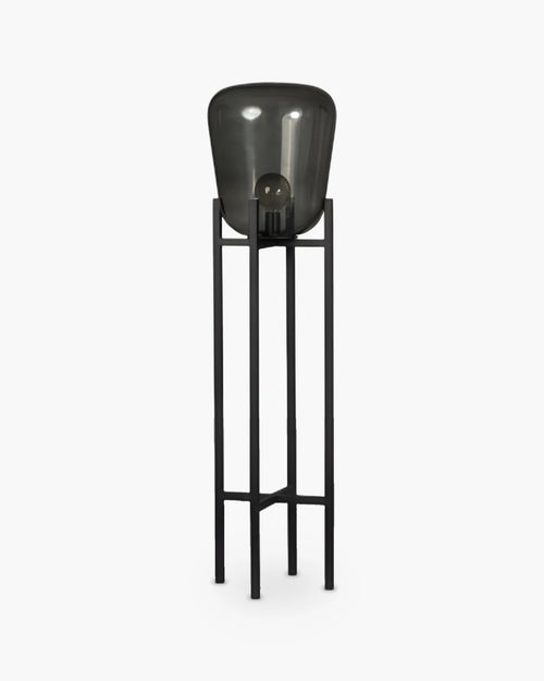 Vloerlamp zwart metaal