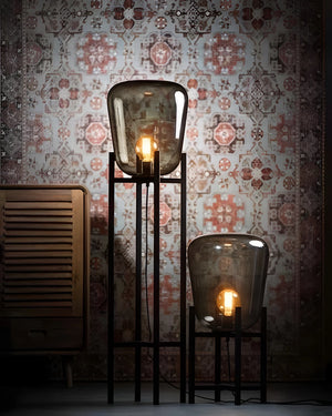 Vloerlamp zwart metaal, foto 2 van 2