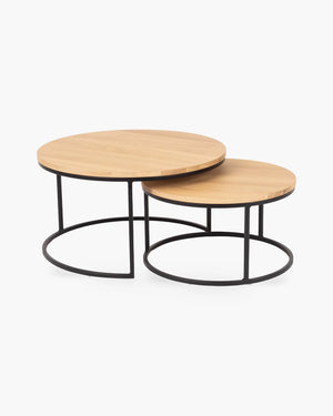 Set van 2 salontafels Glasgow van William Winston in hout
