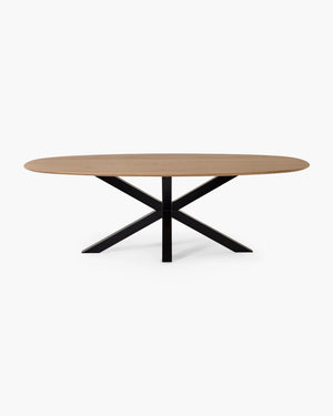 Ovale eettafel Glasgow van William Winston in eik