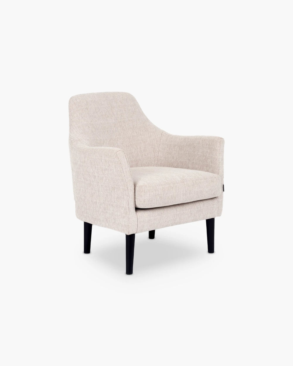 Fauteuil beige in stof