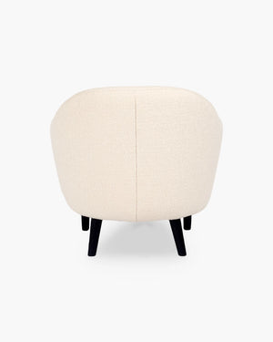 Clubfauteuil in beige stof voor de woonkamer, foto 4 van 4