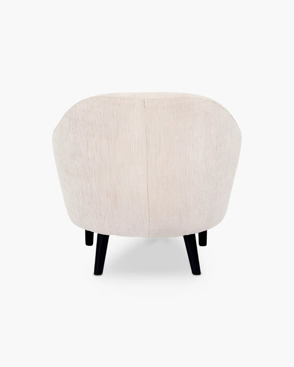 Landelijke leesfauteuil in stof, foto 4 van 4