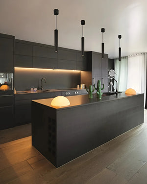 Moderne buishanglamp in zwart, foto 3 van 3