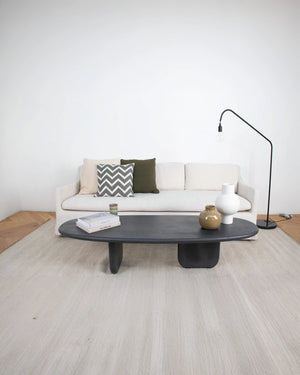 Ovale salontafel Microskin 165x60 cm, foto 2 van 3