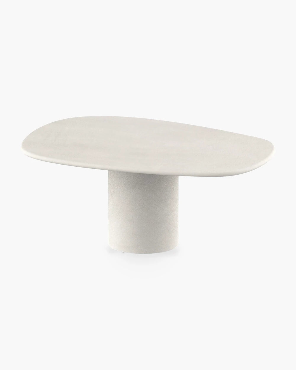 Organische eettafel Microskin 180x120 cm in ecru