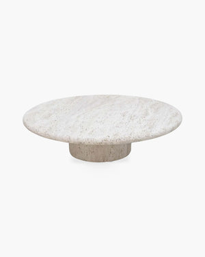 Ronde salontafel 100 cm - travertijn