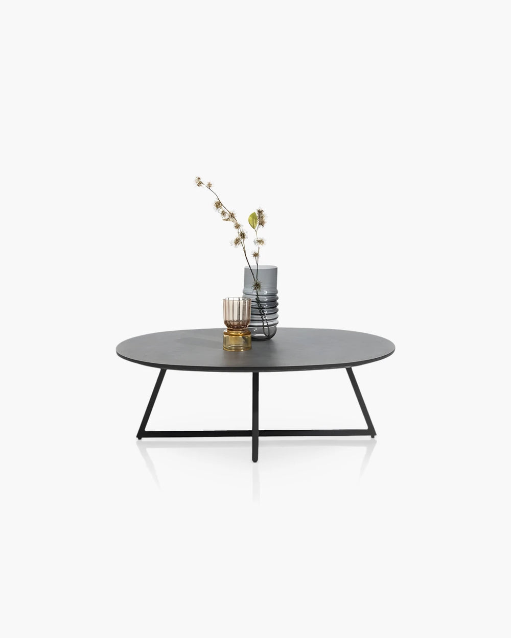 Ovale salontafel Avalon van Henders & Hazel in zwart