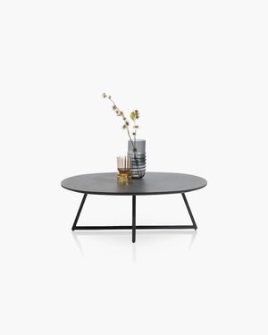 Ovale salontafel Avalon van Henders & Hazel in zwart