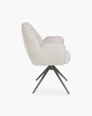 Draaibare armstoel Bell - kiezel van Henders & Hazel, foto 3 van 5